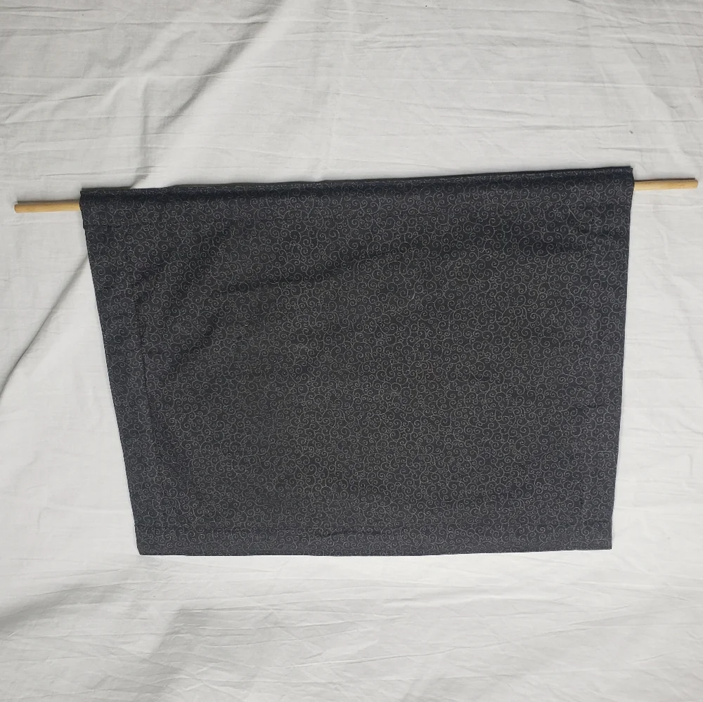 Original Quilt Art Scenic Landscape Wall Tapestry Black, Cream, Pink 14